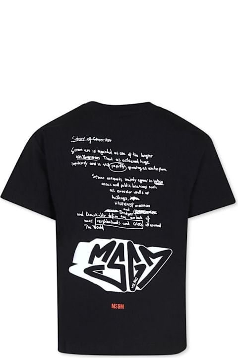 MSGM لـ Kids MSGM T-shirt Con Stampa