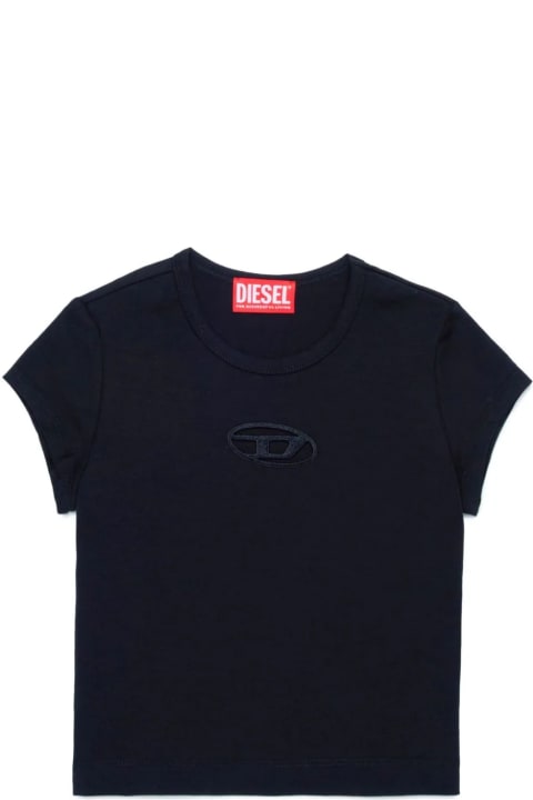 Diesel T-Shirts & Polo Shirts for Girls Diesel T-shirt Con Logo Ricamato