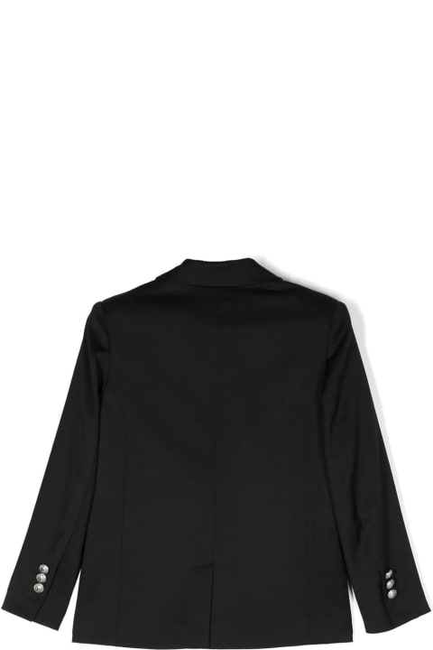 Coats & Jackets for Girls Balmain Balmain Jackets Black