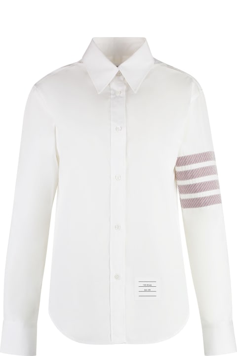 Thom Browne Topwear for Women Thom Browne Easy Fit Point Collar Shirt