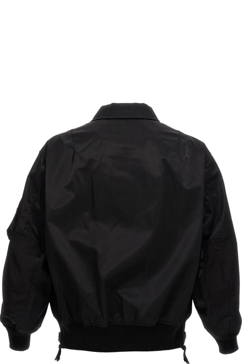 Comme des Garçons Homme معاطف وجواكت لـ القسم الرجالي Comme des Garçons Homme Logo Patch Bomber Jacket