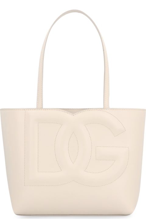 Dolce & Gabbana Totes for Women Dolce & Gabbana Logo Leather Tote