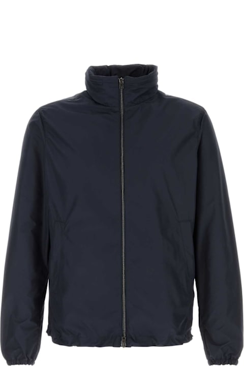 Herno for Men Herno Dark Blue Polyester Jacket