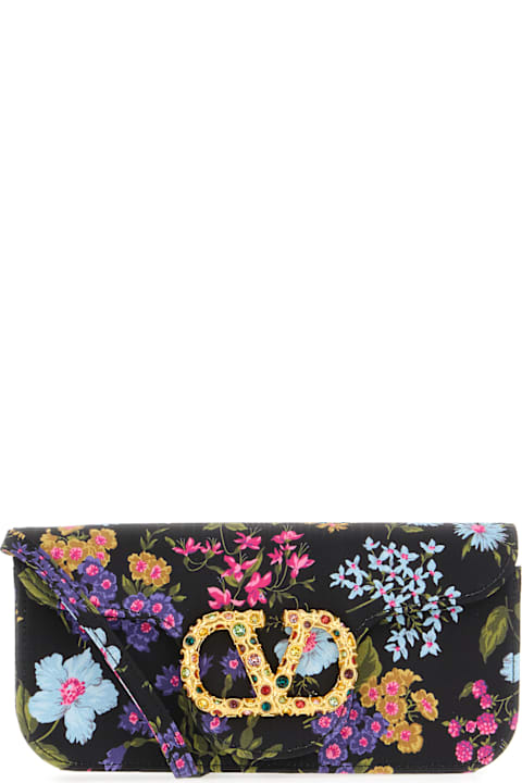 Shoulder Bags for Women Valentino Garavani Printed Fabric Clutch