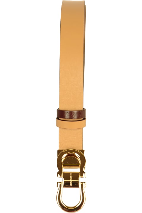 Ferragamo Belts for Women Ferragamo Double Gancini Buckled Belt
