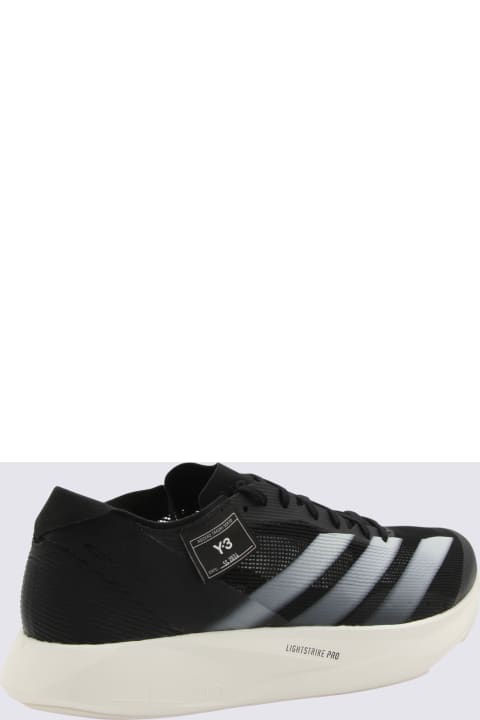 Fashion for Men Y-3 Black And White Canvas Sneakers
