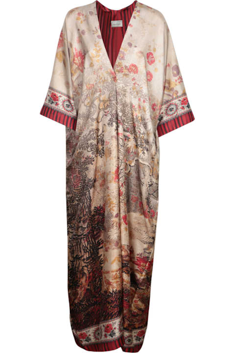 Pierre-Louis Mascia for Men Pierre-Louis Mascia Beige Red Long Dress
