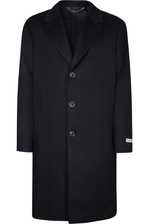 Canali for Men Canali Blue Cashmere Coat