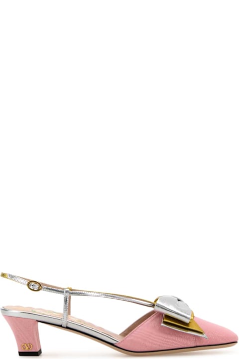 أدوات منزلية Valentino Garavani Pink Fabric Bowow Pumps