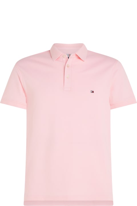 Tommy Hilfiger Topwear for Men Tommy Hilfiger Pink Short-sleeved Polo Shirt With Logo