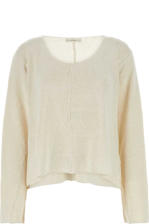 Fashion for Women The Row Ivory Silk Fesia Sweater