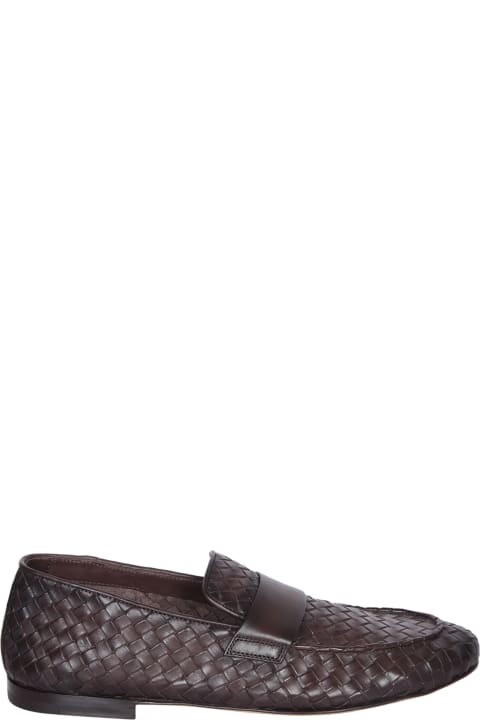 Officine Creative Shoes for Men Officine Creative Airto 011 Braided Brown Loafer