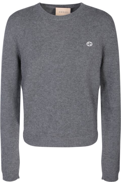 Gucci Sweaters for Women Gucci Extra-fine Grey Sweater