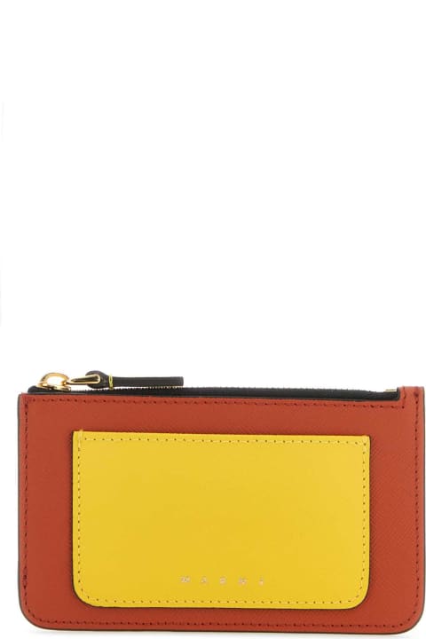 Wallets for Women Marni Multicolor Leather Card Holder