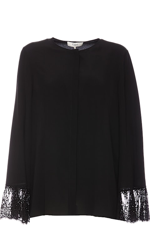 Chloé Topwear for Women Chloé Fluid Blouse Without Collar In Crepe De Chine