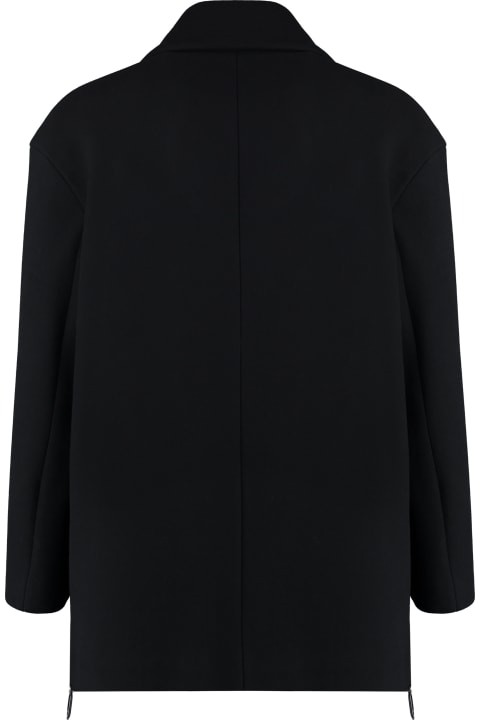 Giorgio Armani Coats & Jackets for Men Giorgio Armani Wool Blend Double-breasted Coat
