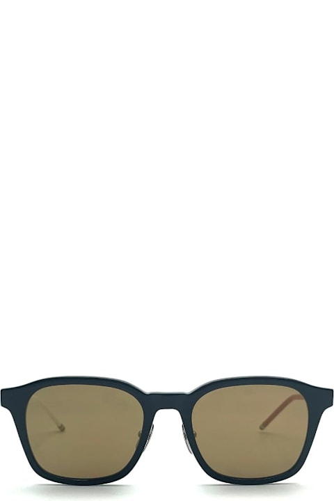 Thom Browne Eyewear for Men Thom Browne Rectangular - Navy Blue / Red / White Sunglasses