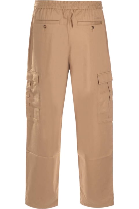 Burberry Pants for Men Burberry Camel Cotton Cargo Trousers