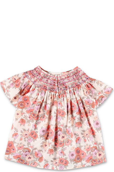 Homeware Bonpoint Kid - Adelice Smocked And Embroidered Blouse