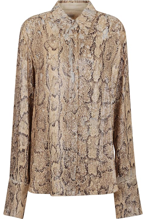 Dries Van Noten ملابس علوية لـ السيدات Dries Van Noten Celina Bis Emb 1482 W.w.shirt