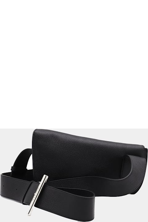 Alexander McQueen for Men Alexander McQueen Black Leather Crossbody Bag