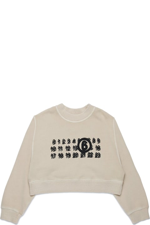 MM6 Maison Margiela Sweaters & Sweatshirts for Boys MM6 Maison Margiela Crewneck Cropped Sweatshirt