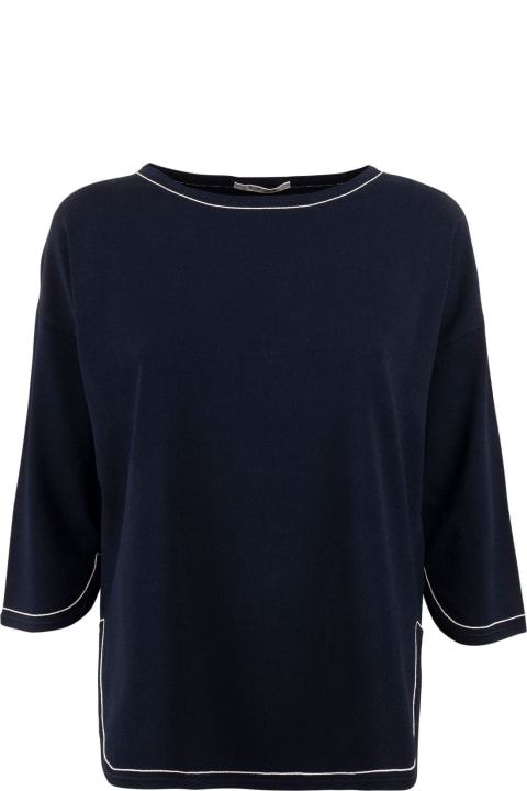 Kangra for Women Kangra Light Blue Viscose Sweater