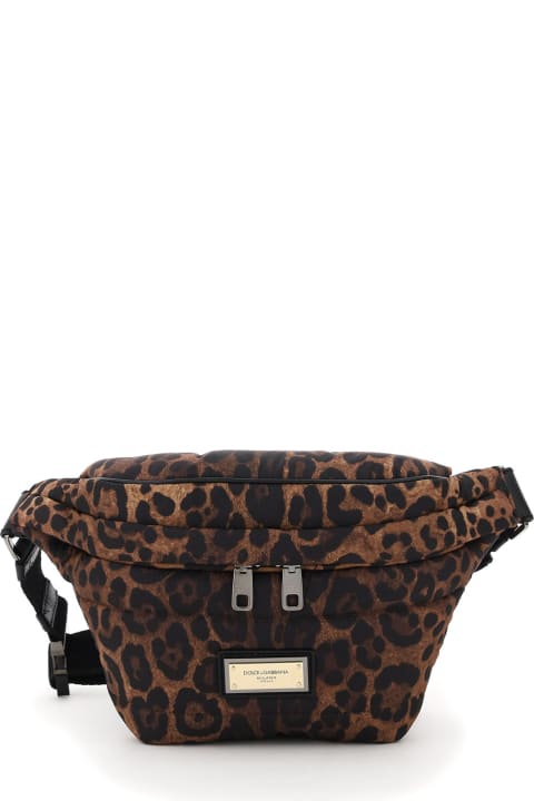 メンズ新着アイテム Dolce & Gabbana Leopard-print Nylon Beltbag