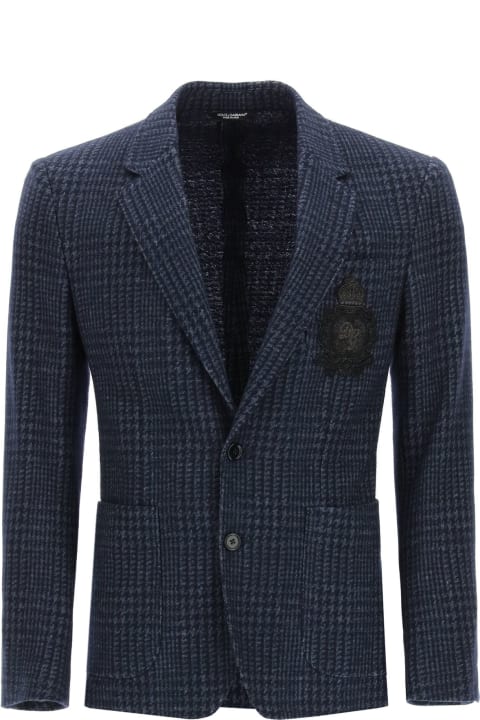 Dolce & Gabbana Clothing for Men Dolce & Gabbana Tailored Blazer In Tartan Wool