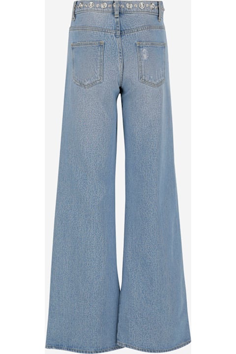 Homeware Coperni Cotton Denim Jeans With Studs