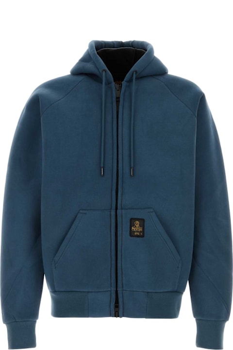 Refrigiwear لـ Women Refrigiwear Denim Blue Cotton Blend Frankie Sweatshirt