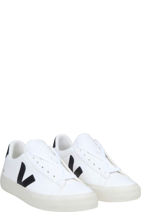 Veja Sneakers for Women Veja Campo Chromefree In White/black Leather