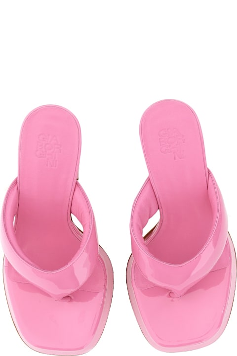 Homeware GIA BORGHINI Patent Sandal.