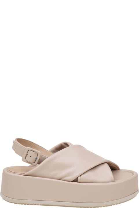 Paloma Barceló Shoes for Women Paloma Barceló Basima Sandal In Ivory Leather