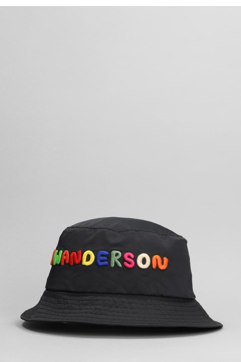 Hats for Men J.W. Anderson Hats In Black Nylon