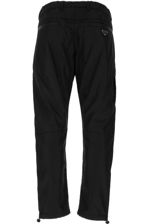 Pants for Men Prada Black Nylon Pant