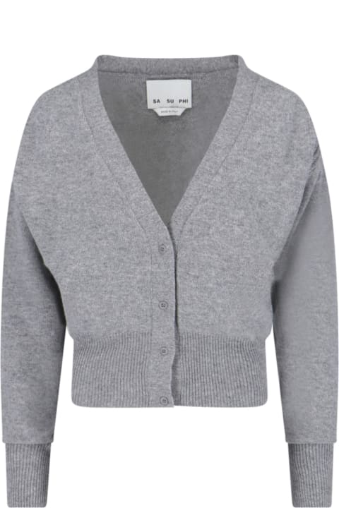 Sweaters for Women Sa Su Phi Crop Cardigan
