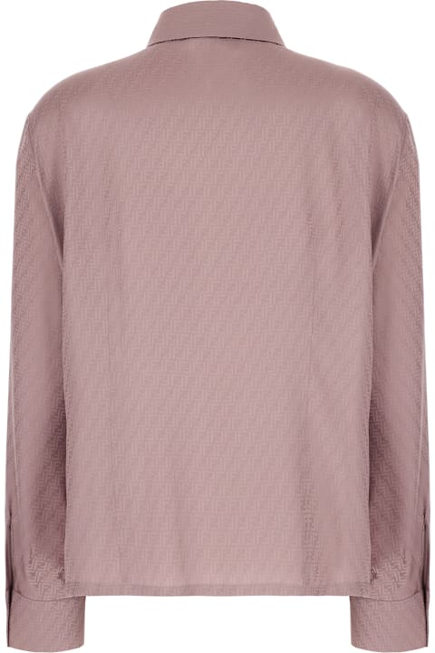 Fendi Topwear for Women Fendi Mauve Silk Shirt