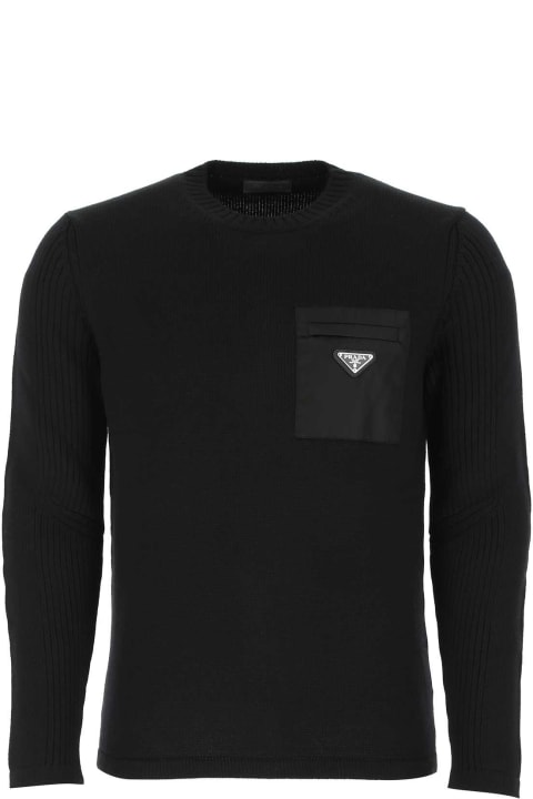 Fashion for Men Prada Black Wool Sweater