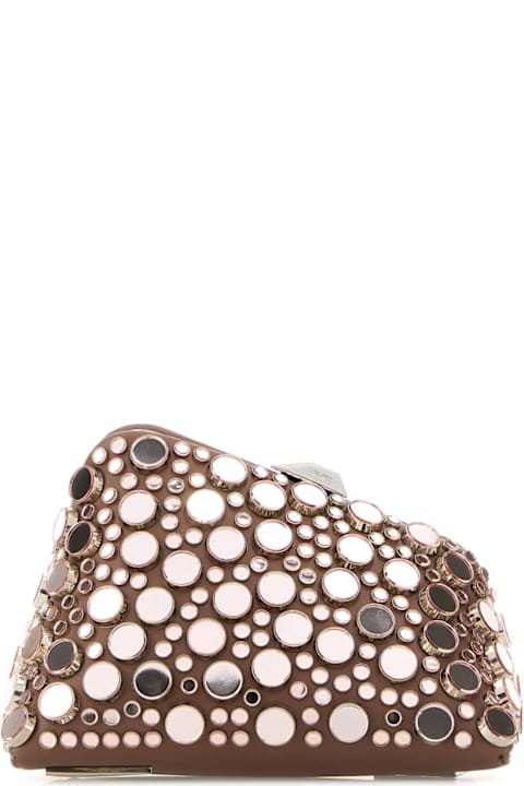 Bags for Women The Attico Embellished Leather Midnight Clutch