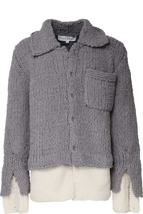 メンズ J.W. Andersonのコート＆ジャケット J.W. Anderson Double Wool Blend Sweater