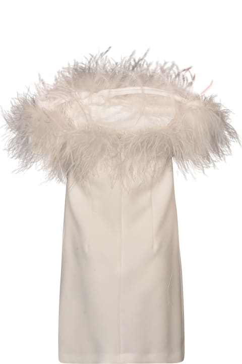 Fashion for Women Parosh Fur Applique Sleeveless Short Dress