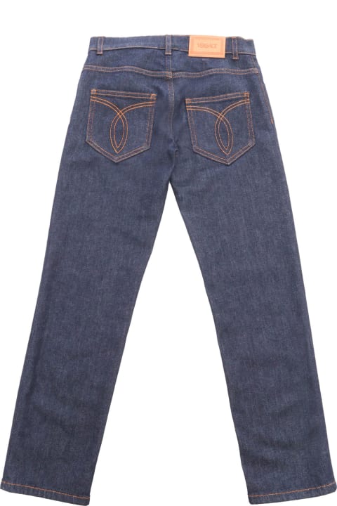 Versace for Boys Versace Blue Straight Leg Jeans