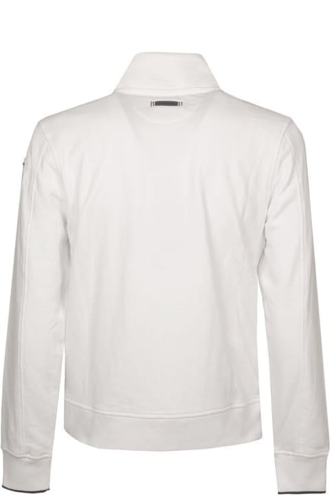 Blauer Fleeces & Tracksuits for Men Blauer Open White Sweatshirt With Collar