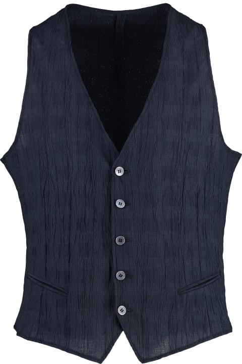 Emporio Armani Coats & Jackets for Men Emporio Armani Vest In Technical Fabric
