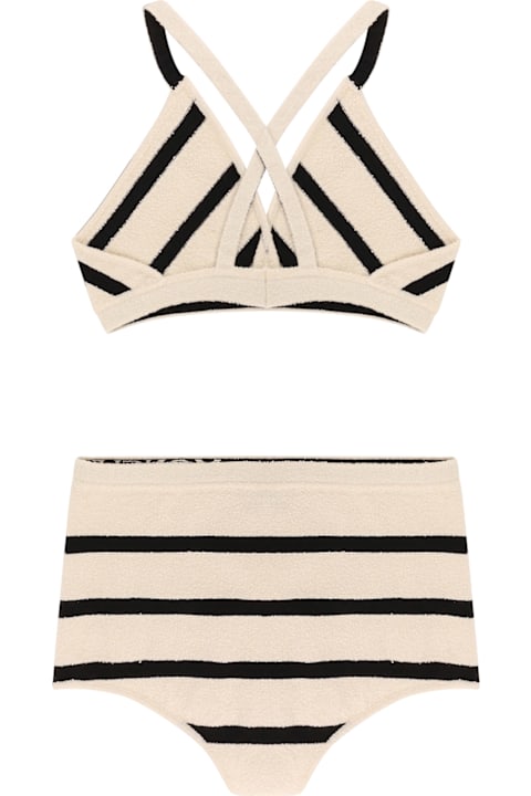 Moncler for Women Moncler Top And Culotte Striped Cotton Blend Set