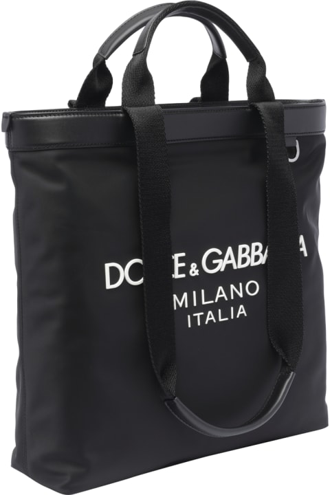 Bags Sale for Men Dolce & Gabbana Logo Shopping Bag