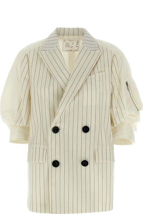 Sacai for Women Sacai Pinstripe Blazer