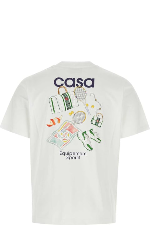 Casablanca Topwear for Women Casablanca White Cotton T-shirt