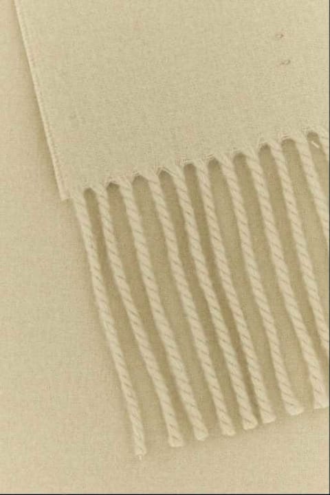 Homeware Burberry 'solid Label' Beige Cashmere Scarf